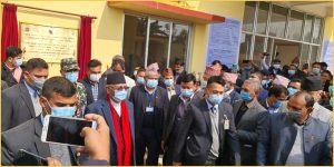 केपी शर्मा ओलीले ढल्केबरमा निर्माण भएको देशकै ठूलो र पहिलो चार सय केभी ढल्केबर सबस्टेसन उद्घाटन