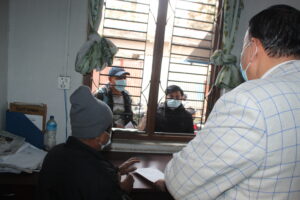 केशरमहलमा शिक्षामन्त्री पौडेलको निरीक्षण