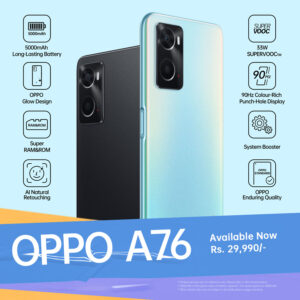 OPPO Launches OPPO A76 With OPPO Glow Design and Reliable Performance at A Competitive Price