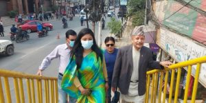 आकाशे पुलमा मेयर-उपमेयरका उम्मेदवारसँग जम्काभेट हुँदा