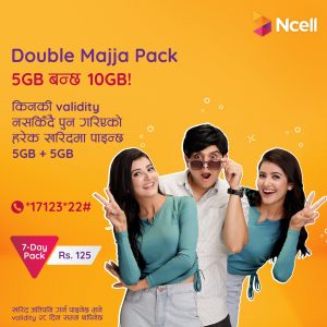 Ncell launches attractive ‘Double Majja Pack’