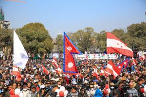 विशेष महाधिवेशन उद्घाटनअघि कांग्रेसको र्याली (फोटो फिचर)
