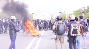 एमाले प्रदर्शनले माइतीघर क्षेत्र तनावग्रस्त