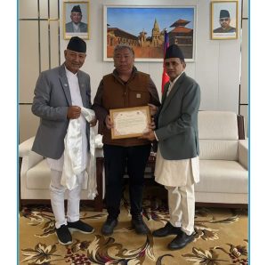 महावाणिज्यदूतावासमा भृकुटीको प्रतिमा अनावरण