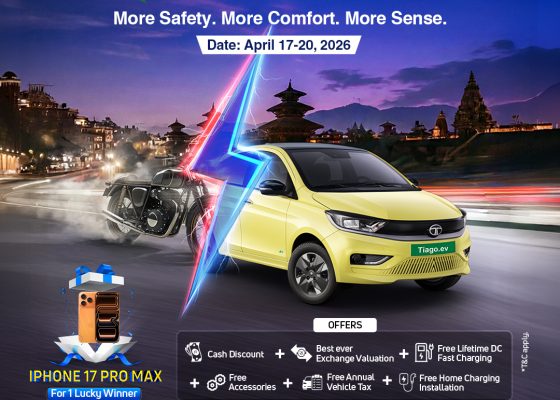 बाइक-स्कुटर साटेर टियागो इभि चढ्ने मौका : टाटा मोटर्सको ‘स्विच टु टियागो इभी’एक्सचेन्ज क्याम्प