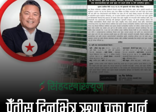 पैँतीस दिनभित्र ऋण चुक्ता गर्न पूर्वमन्त्री गुरुङलाई प्रभु बैंकको अल्टिमेटम पैँतीस दिनभित्र ऋण चुक्ता गर्न पूर्वमन्त्री गुरुङलाई प्रभु बैंकको अल्टिमेटम