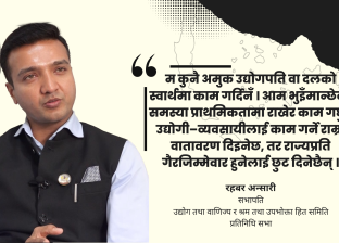 समिति प्रभावशाली समूह, बिचौलिया र उद्योगी–व्यवसायीको प्रभावबाट मुक्त हुनेछ : रहबर अन्सारी