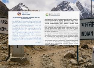 लिपुलेक विवादः नेपालको दाबीलाई भारतले ग¥यो अस्वीकार, दुवै देश आ–आफ्नै अडानमा