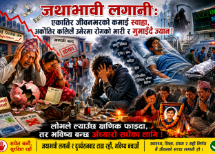 जथाभावी लगानीः एकातिर जीवनभरको कमाई स्वाहा, अर्कोतिर कलिलै उमेरमा रोगको भारी र गुमाइँदै ज्यान ! जथाभावी लगानीः एकातिर जीवनभरको कमाई स्वाहा, अर्कोतिर कलिलै उमेरमा रोगको भारी र गुमाइँदै ज्यान !