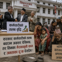 कर्मचारीको तलब बढाउन अग्रसर सरकार देख्दैन तिनका गैरकानूनी काम र जनताका दुःख !