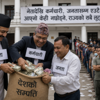 नेतादेखि कर्मचारी, जनतासम्म एउटैः आफ्नो केही नछोड्ने, राज्यको सबै लुट्ने !