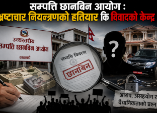 सम्पत्ति छानबिन आयोग : भ्रष्टाचार नियन्त्रणको हतियार कि विवादको केन्द्र ?