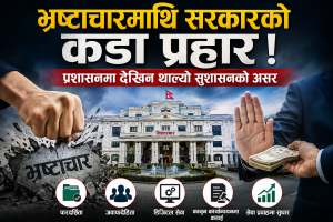 भ्रष्टाचारमाथि सरकारको कडा प्रहार ! प्रशासनमा देखिन थाल्यो सुशासनको असर