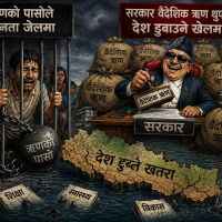 ऋणको पासोले जनता जेलमा, सरकार वैदेशिक ऋण थुपारेर देश डुबाउने खेलमा !