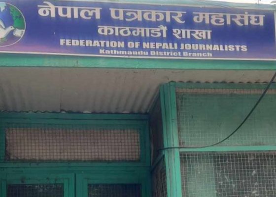 निजी मिडियामाथि सरकारी विज्ञापन बन्दको निर्णयविरुद्ध पत्रकार महासंघ सडकमा
