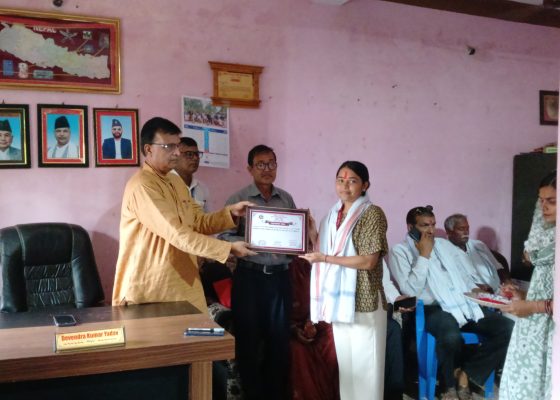 गोडैता नगरपालिका पूर्ण खोप सुनिश्चितता तथा दिगोपना पालिका घोषणा