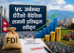 ५८ अर्बभन्दा धेरैको वैदेशिक लगानी प्रतिबद्धता स्वीकृत ५८ अर्बभन्दा धेरैको वैदेशिक लगानी प्रतिबद्धता स्वीकृत