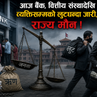 आजबैंक, वित्तिय संस्थादेखि व्यक्तिसम्मको लुटधन्दा जारी, राज्य मौन !
