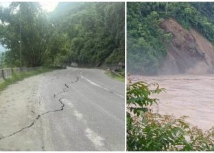 कृष्णभीरमा सडक भासिँदा मुग्लिङ–काठमाडौं सडकखण्ड पूर्ण अवरुद्ध