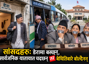 सांसदहरुः डेरामा बस्छन्, सार्वजनिक यातायात चढ्छन् तर बेथितिबारे बोल्दैनन् !