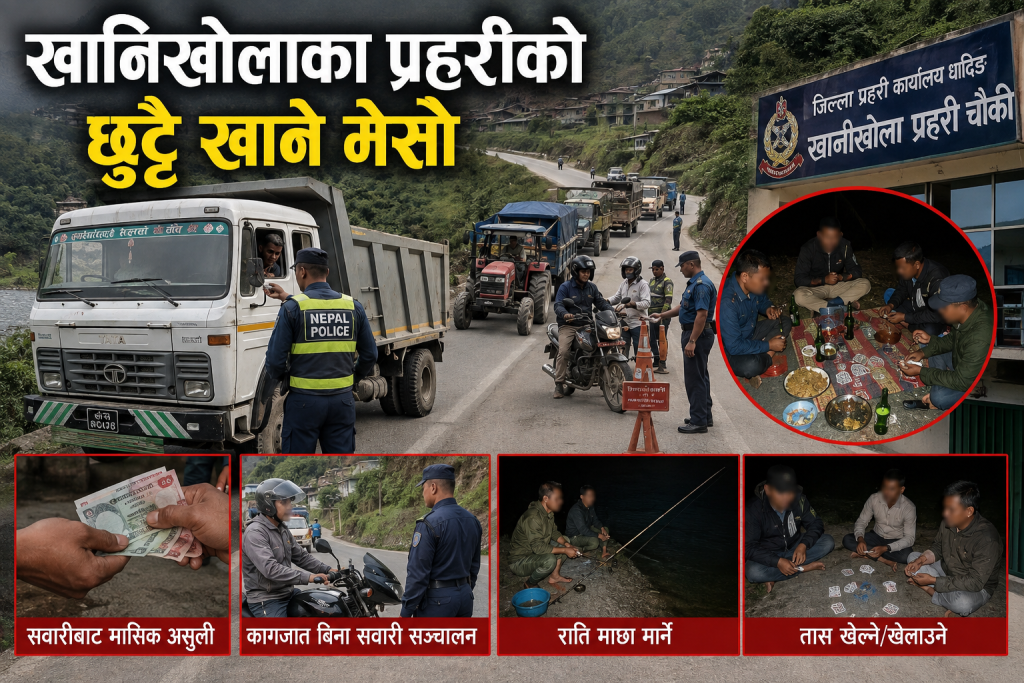 खानिखोलाका प्रहरीको छुट्टै खाने मेसो 