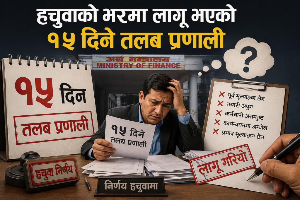 हचुवाको भरमा लागू भएको १५ दिने तलब प्रणाली 