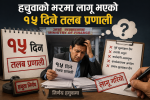 हचुवाको भरमा लागू भएको १५ दिने तलब प्रणाली हचुवाको भरमा लागू भएको १५ दिने तलब प्रणाली