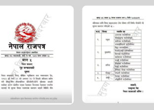 विभिन्न स्थानीय तहलाई ‘विपद् संटग्रस्त क्षेत्र’ घोषणा गर्ने सरकारको निर्णय (सुचनासहित)