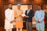 विपद् पीडितको साथमा जीवन विज्ञान : प्रधानमन्त्री दैवी प्रकोप उद्धार कोषमा २५ लाख सहयोग