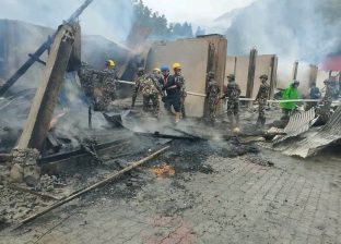 दोभानमा आगलागीबाट १० घर जलेर नष्ट