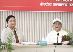 विद्या भण्डारीले लिइन् एमाले वरिष्ठ उपाध्यक्षको सपथ 
